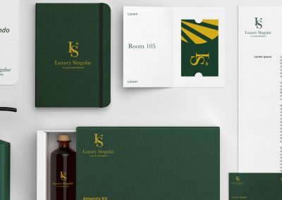 Desarrollo de marca y branding para los alojamientos Luxury Singular