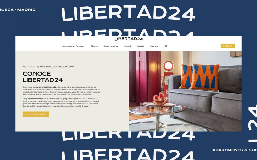 Desarrollo de marca, naming y branding para los apartamentos Libertad24