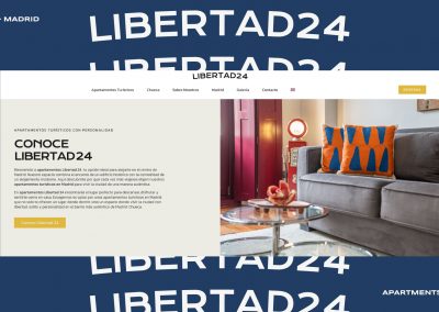 Desarrollo de marca, naming y branding para los apartamentos Libertad24