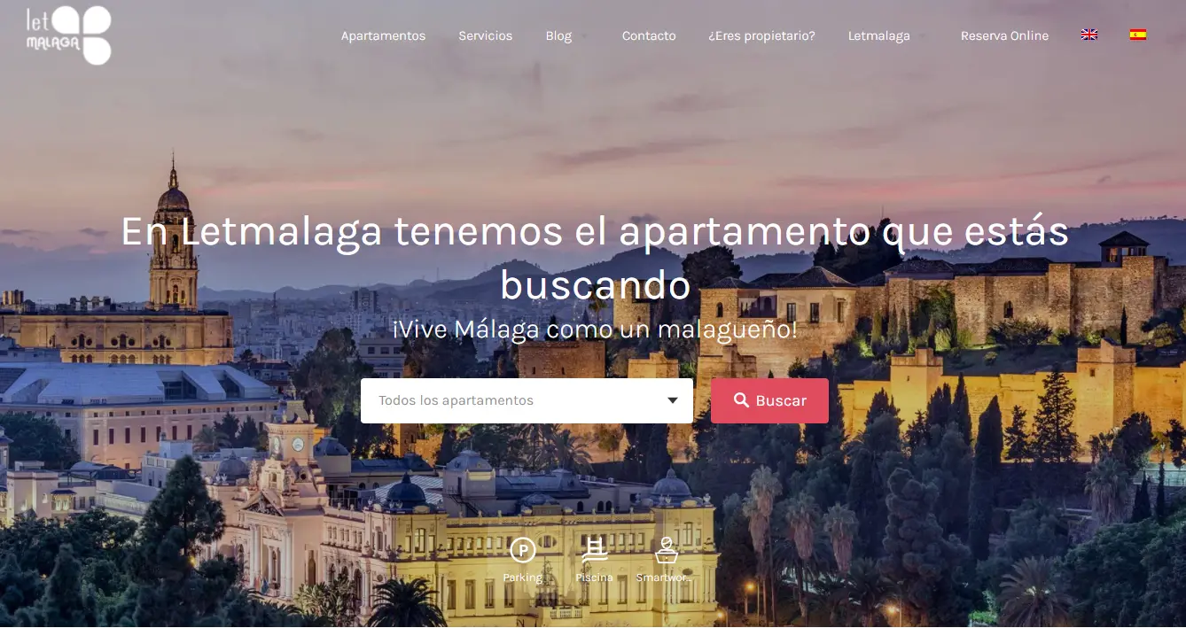 Diseño web con motor de reservas de Apartamentos Turísticos Letmalaga