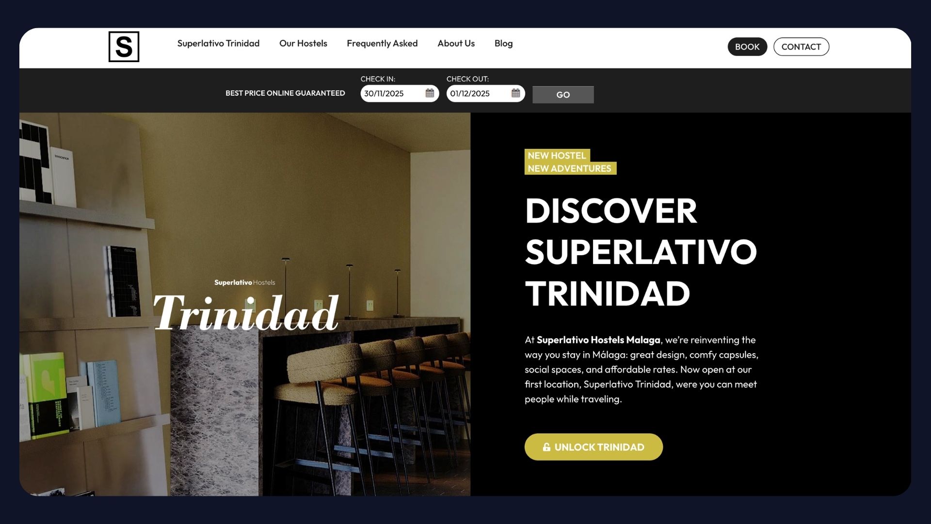 Diseno web con motor de reservas de los Hostales Superlativo 4