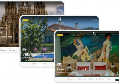 Diseño web con motor de reservas de los alojamientos Luxury Singular