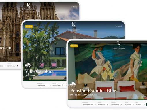 Diseño web con motor de reservas de los alojamientos Luxury Singular