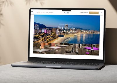Web design with a booking engine for Mara Boutique Apartments