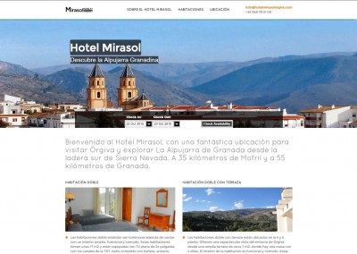 Web del Hotel Mirasol